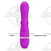 Vibrador 2 motores con masajeador de clitoris